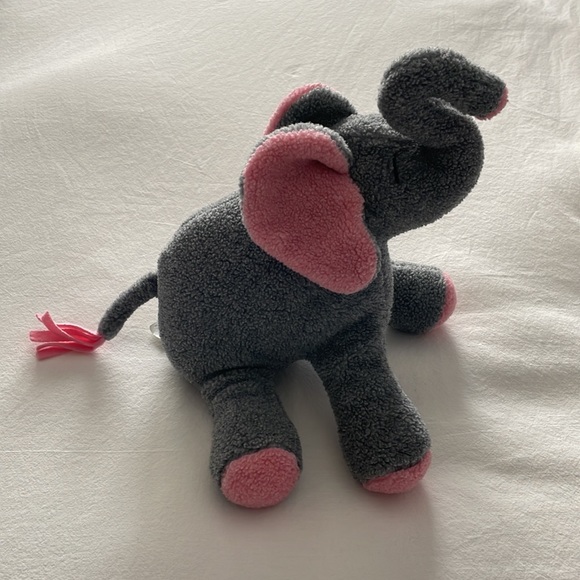 Douglas cuddle toys elephant grey and pink. - Picture 3 of 6